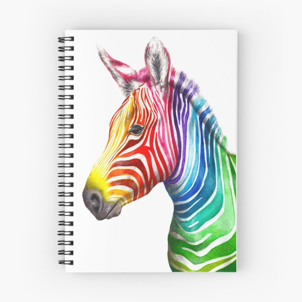 Item preview, Rainbow zebra drawing designed and sold by Adam Wróbel.