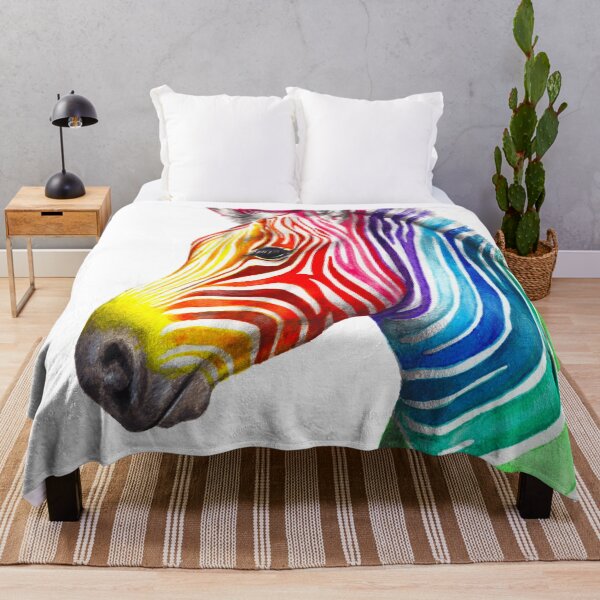 Item preview, Rainbow zebra drawing designed and sold by Adam Wróbel.