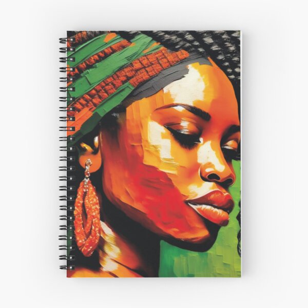 Item preview, Mulher afrodescendente colorida com brinco laranja designed and sold by GirlaineSQ.