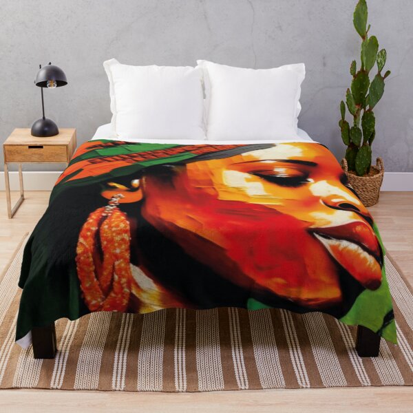 Item preview, Mulher afrodescendente colorida com brinco laranja designed and sold by GirlaineSQ.