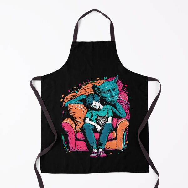 Item preview, cat and a human engage in a playful and adorable competition for lap space designed and sold by M16ka7a.