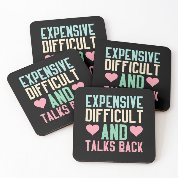 Item preview,  Expensive, difficult and talks back with hearts designed and sold by Drzamag.