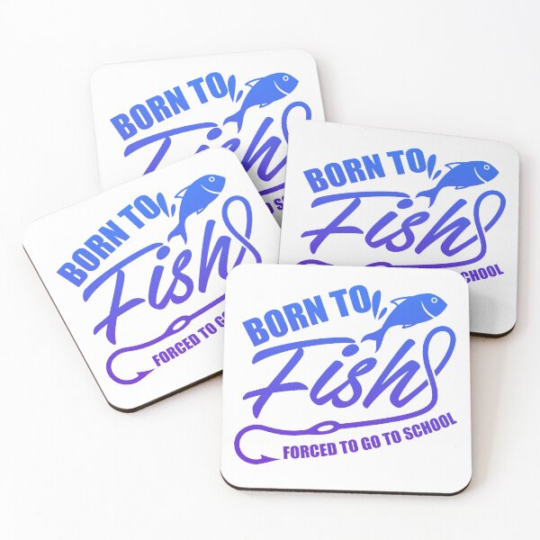 Item preview, Fishing men women Bass Born To Fish Forced To go to school Gifts for kids Christmas Gift  designed and sold by FalconSO.