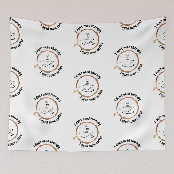 Item preview, I don't need therapy. I need some coffee designed and sold by Tw1nsAIArt.