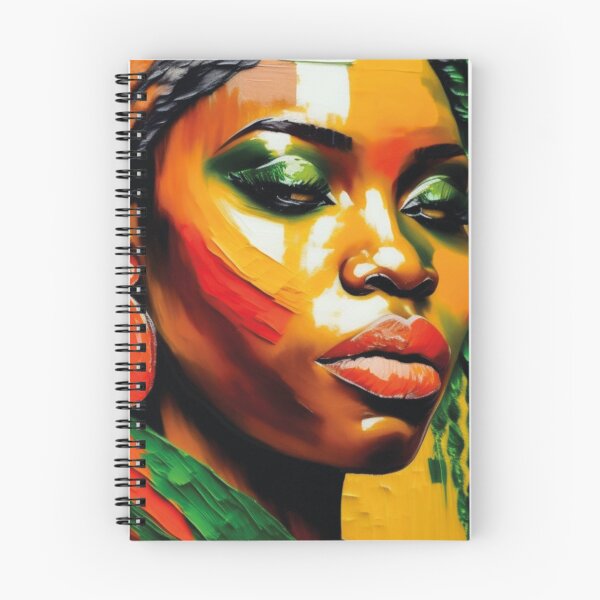 Item preview, Mulher afrodescendente colorida com brinco laranja designed and sold by GirlaineSQ.