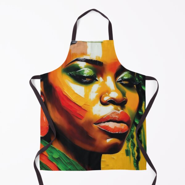 Item preview, Mulher afrodescendente colorida com brinco laranja designed and sold by GirlaineSQ.