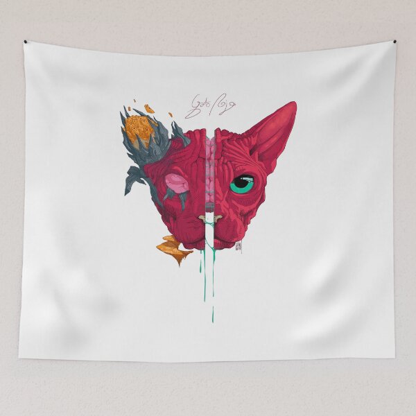 Aperçu de l'œuvre chat rouge créée et vendue par La Tienda de Cthupu.