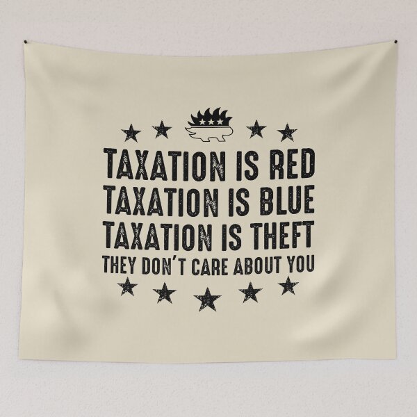 Item preview, Taxation is red,taxation is blue... designed and sold by iskapa.