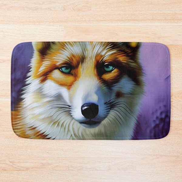 Item preview, White and Orange Fox portrait, impasto, Ai Generated Art  designed and sold by ACC .
