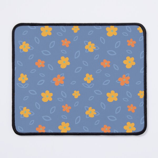 Item preview, Minimal Floral Pattern - Oranges and Blues designed and sold by Daniel Bevis Design.