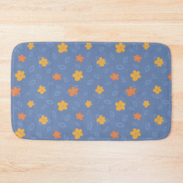 Item preview, Minimal Floral Pattern - Oranges and Blues designed and sold by Daniel Bevis Design.