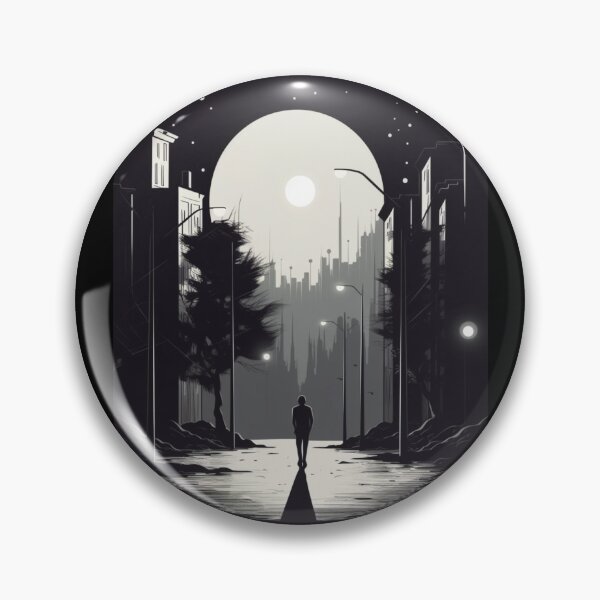 Item preview, Midnight Stroll: Cityscape Urban Art Minimalism Street Photography Quiet Serene  designed and sold by DigiNook.