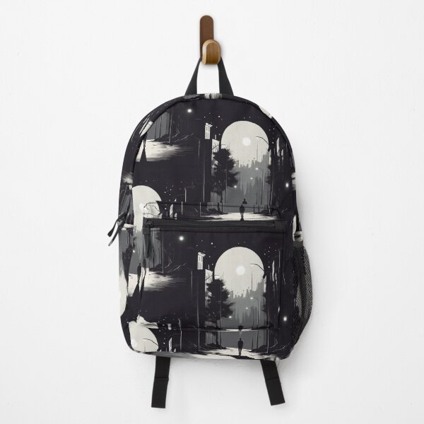 Item preview, Midnight Stroll: Cityscape Urban Art Minimalism Street Photography Quiet Serene designed and sold by DigiNook.