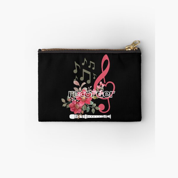 Item preview, recorder - flowers with clef designed and sold by piesdesignart.