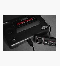 Master System black & white Photographic Print