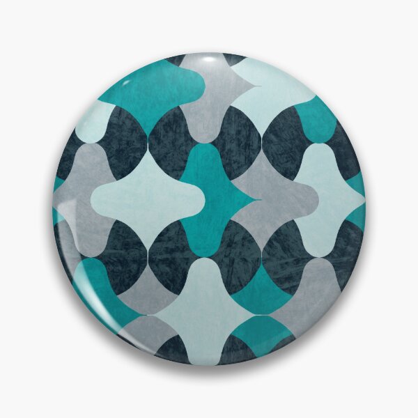 Item preview, Abstract Geometric Shapes-Green Teal Gray designed and sold by Ale's Art.