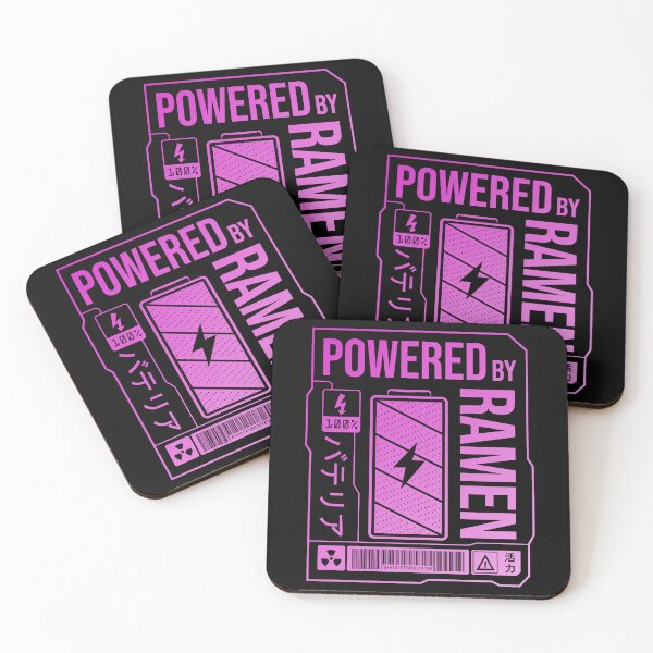 Item preview, Powered by Ramen - Pink Label designed and sold by forgottenfuture.
