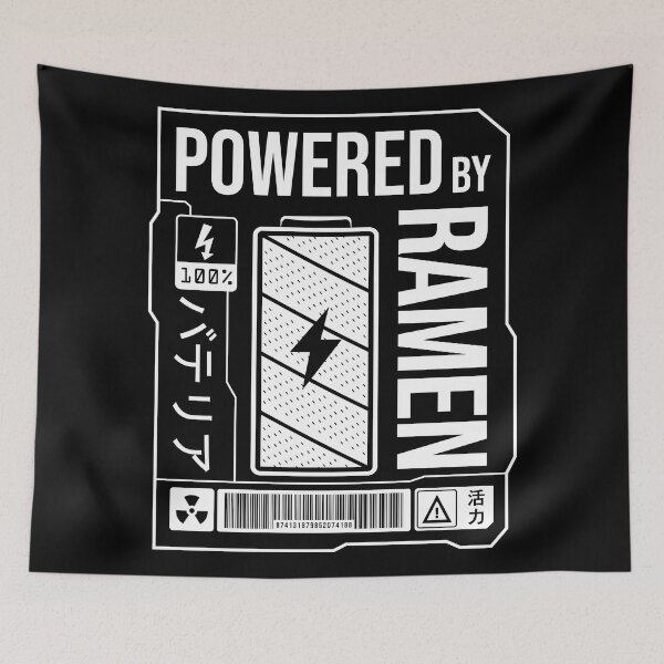 Item preview, Powered by Ramen - White Label designed and sold by forgottenfuture.