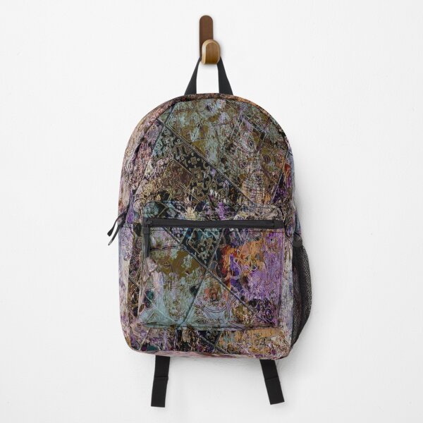 Item preview, Blue and Mauve Tiled Abstract Rough Pattern Art designed and sold by Trevor Hirst.