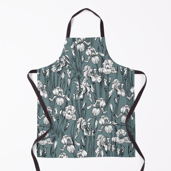 Item preview, Toile Iris | Gray Green + Black + White designed and sold by L Diane Johnson.
