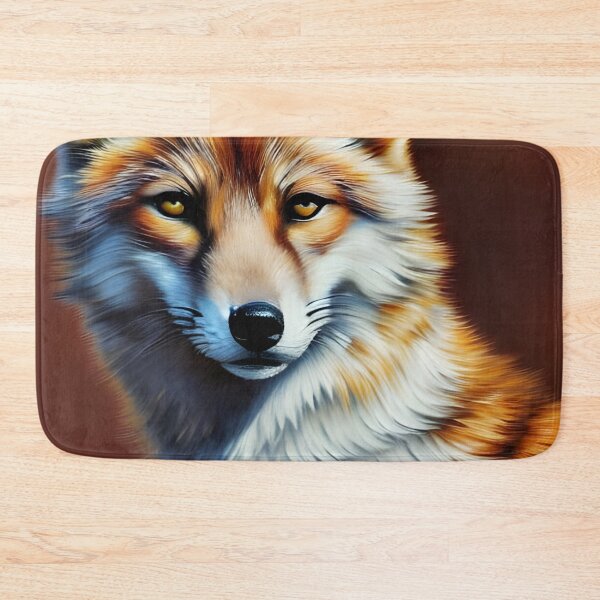 Item preview, White and Orange Fox portrait, impasto, Ai Generated Art  designed and sold by ACC .