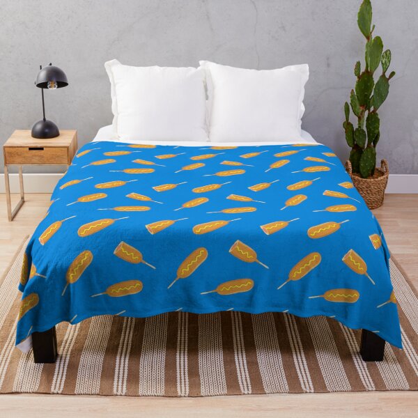 Item preview, Corn Dogs on Blue designed and sold by littlearrow.