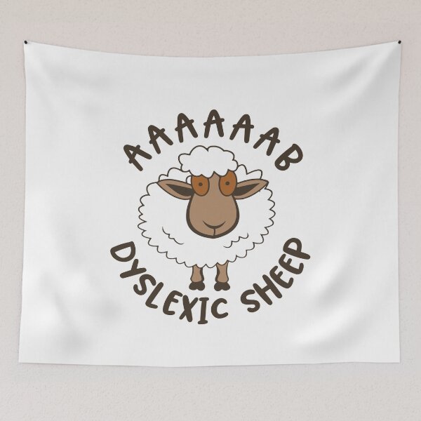 Item preview, Dyslexic Sheep Funny  designed and sold by Dolphin Graphic.