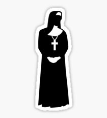 Nun woman Sticker
