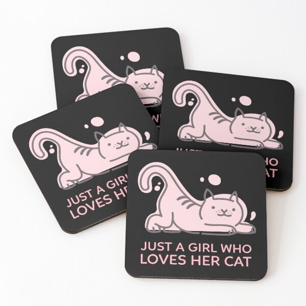 Item preview, Just A Girl Who Loves Her Cat designed and sold by Harmonick-Tees.
