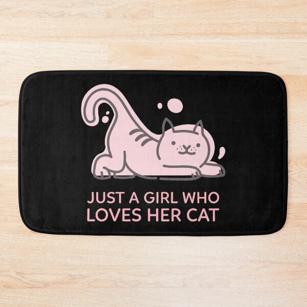 Item preview, Just A Girl Who Loves Her Cat designed and sold by Harmonick-Tees.