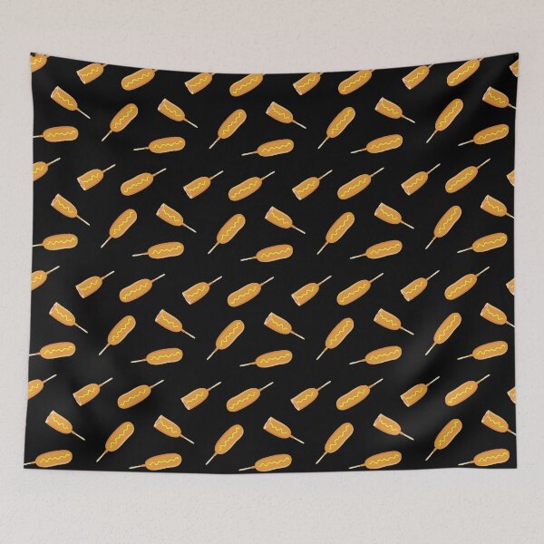 Item preview, Corn Dogs on Black designed and sold by littlearrow.