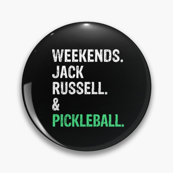 Item preview, Weekends Jack Russell land Pickleball Funny Dog Gift  designed and sold by Guarddogdrive.