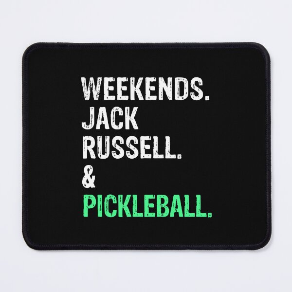 Item preview, Weekends Jack Russell land Pickleball Funny Dog Gift designed and sold by Guarddogdrive.