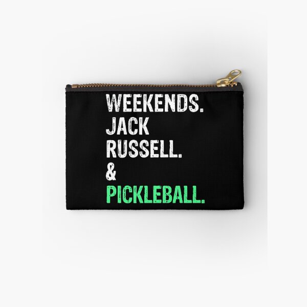 Item preview, Weekends Jack Russell land Pickleball Funny Dog Gift  designed and sold by Guarddogdrive.