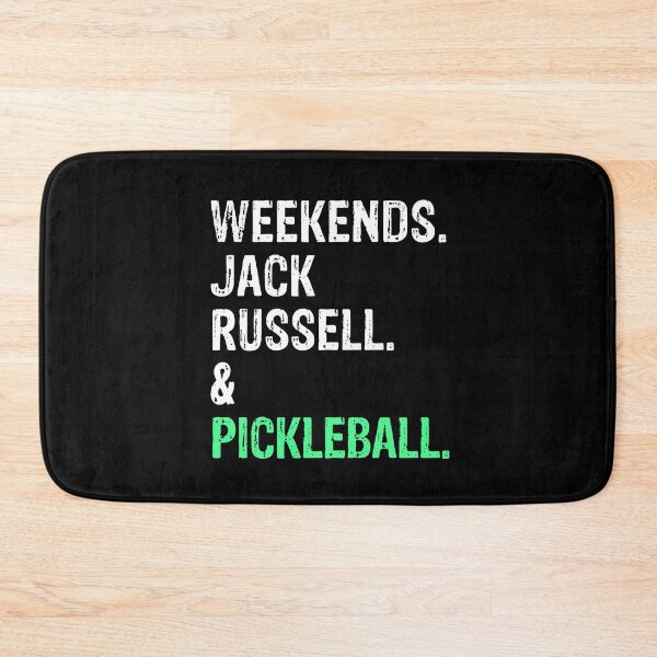 Item preview, Weekends Jack Russell land Pickleball Funny Dog Gift  designed and sold by Guarddogdrive.