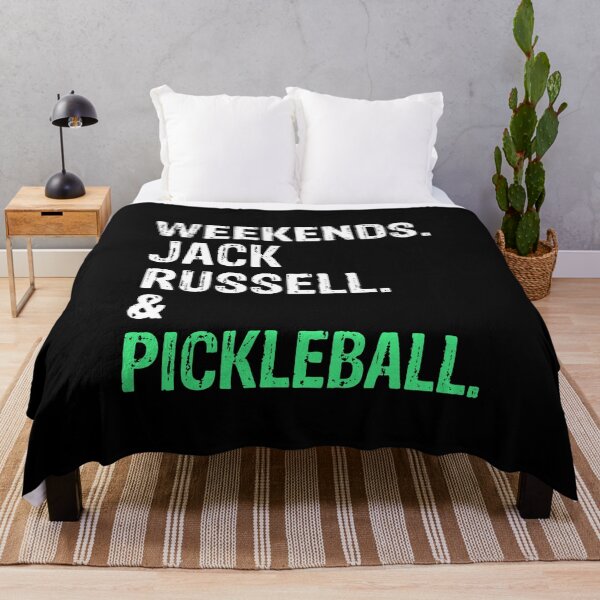 Item preview, Weekends Jack Russell land Pickleball Funny Dog Gift  designed and sold by Guarddogdrive.