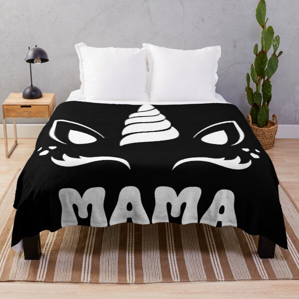 Item preview, Cute Mama Unicorn Face Print designed and sold by ClaudiaFlores.