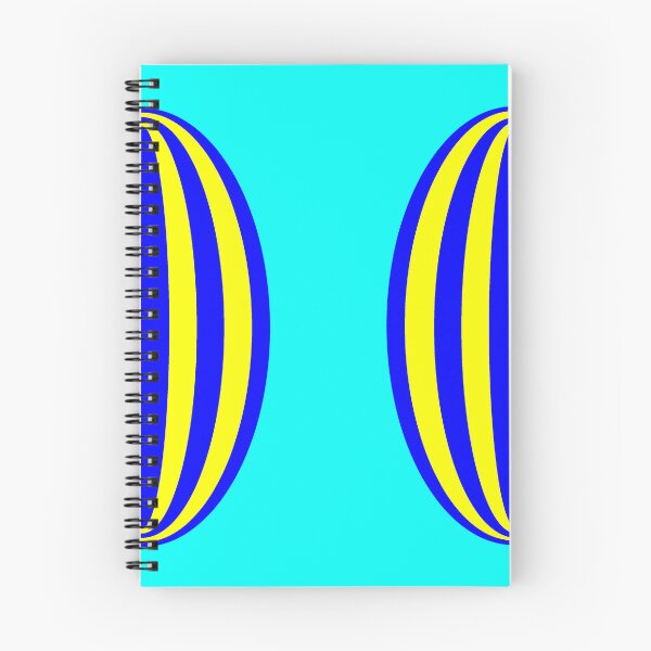 Item preview, Two Blue and Yellow Elipses  designed and sold by GEOMETRIC ART   .