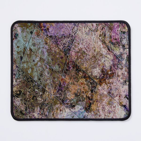 Item preview, Blue and Mauve Tiled Abstract Rough Pattern Art designed and sold by Trevor Hirst.