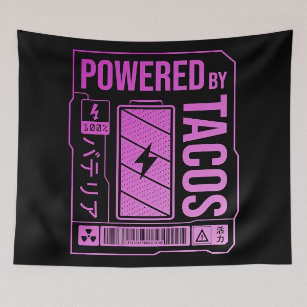 Item preview, Powered by Tacos - Pink Label designed and sold by forgottenfuture.