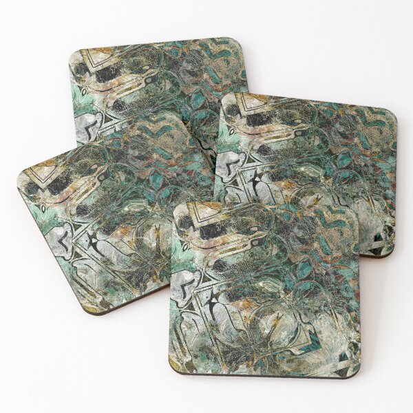 Item preview, Art Nouveau Style Patterned Abstract Art in Metallic Shades designed and sold by Trevor Hirst.