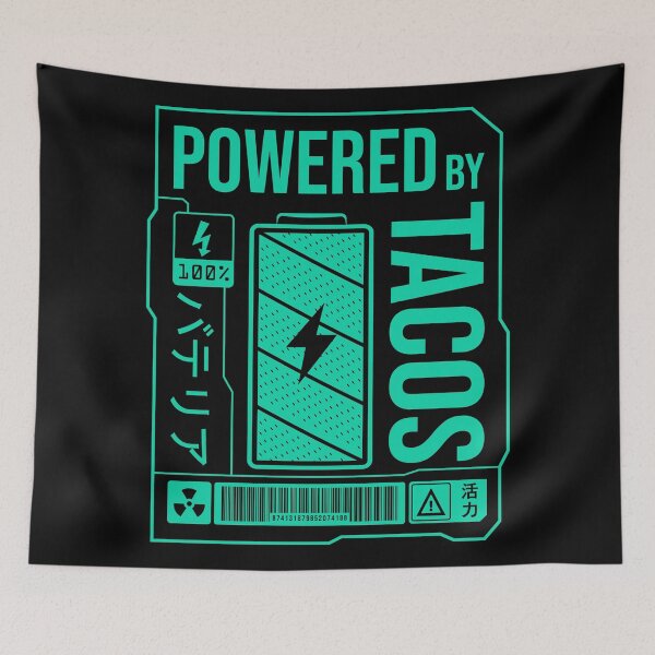 Item preview, Powered by Tacos - Green Label designed and sold by forgottenfuture.