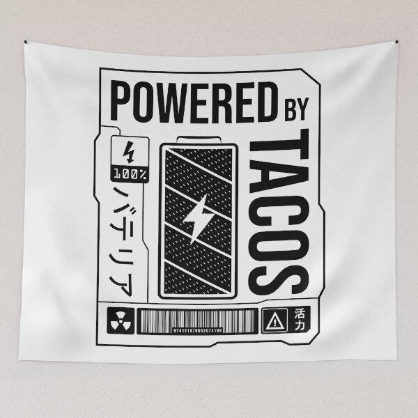 Item preview, Powered by Tacos - Black Label designed and sold by forgottenfuture.