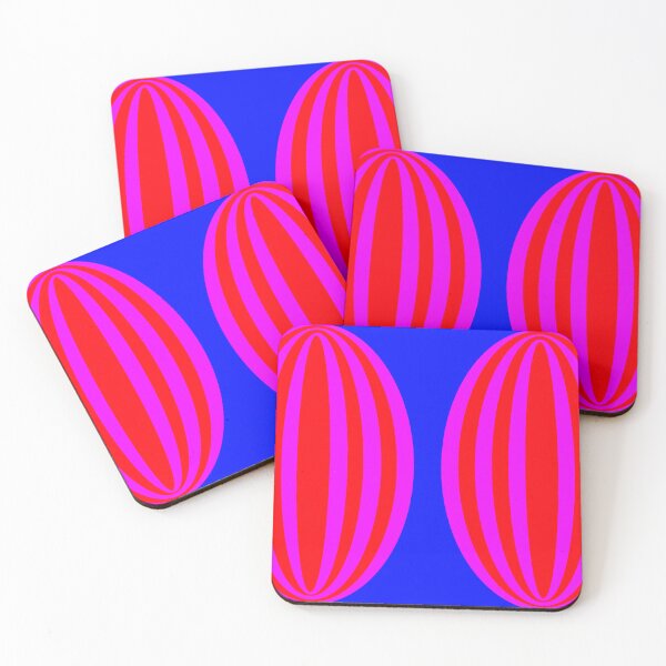 Item preview, Two Purple and Red Elipses  designed and sold by GEOMETRIC ART   .