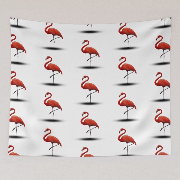 Item preview, Low Poly Flamingo Art - Geometric Bird Design designed and sold by OrangePoly.
