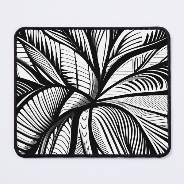 Item preview, Leaf pattern. Black and white floral art. 1 designed and sold by altohero.