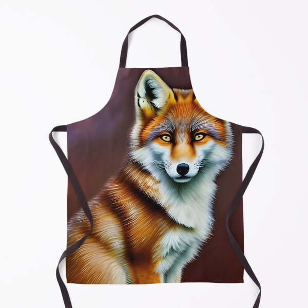 Item preview, White and Orange Fox portrait, impasto, Ai Generated Art designed and sold by ACC .