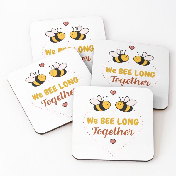 Item preview, WE BEE LONG TOGETHER, we bee long together, couple, we belong together, cute bee,  designed and sold by Celebrationist.