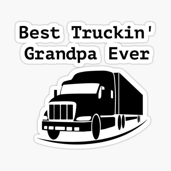 MILES FOR MEDITATION Trucker Gift For Truck Driver' Sticker