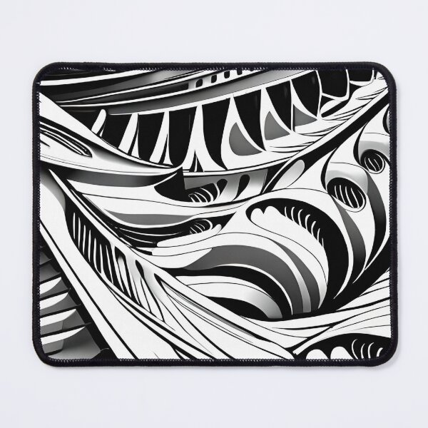 Item preview, Leaf pattern. flower art. 4 in black and white. designed and sold by altohero.